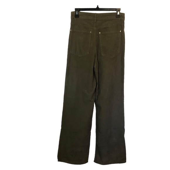 Zara green Wide Leg Cords​ - Picture 2 of 3